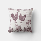 ワンドットチキン&ロースターヴィンテージトイレファーム クッション (正面)
