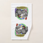 ワンドット：イースター卵ペア バスタオルセット (ハンドタオル)