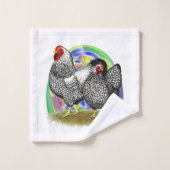 ワンドット：イースター卵ペア バスタオルセット (ウォッシュタオル)