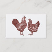 ワンドット・チキン、オンドスター、ヘン 名刺 (裏面)