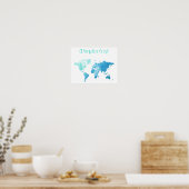 ワンドルラスト水彩画ポスター ポスター (キッチン)