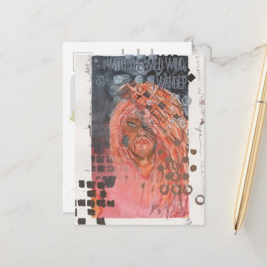 ワンドレス・ミックスメディアのポスター ポストカード (正面/裏面インサイチュ)