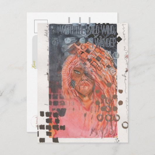 ワンドレス・ミックスメディアのポスター ポストカード (正面/裏面)