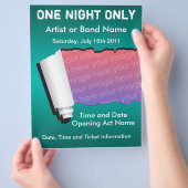 ワンナイト限定ミュージックフライヤー チラシ (手)