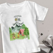 ワンハッピーカンパパーソナライズされたー1歳の誕生日 ベビーTシャツ