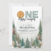 ワンハッピーカンパーサージグリーン1歳 招待状 (正面)