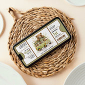 ワンハッピーカンパーファースト誕生日チケット 招待状