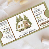 ワンハッピーカンパーファースト誕生日チケット 招待状