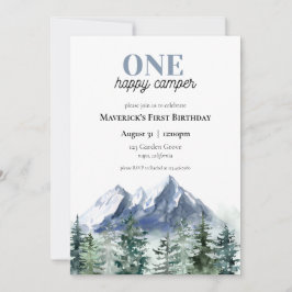 ワンハッピーカンパーファースト誕生日招待状 招待状