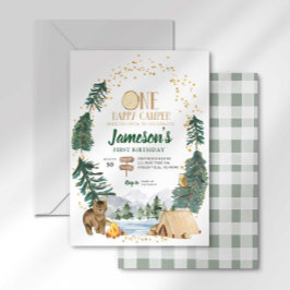 ワンハッピーカンパーファースト誕生日招待状 招待状