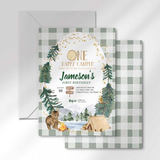 ワンハッピーカンパーファースト誕生日招待状 招待状