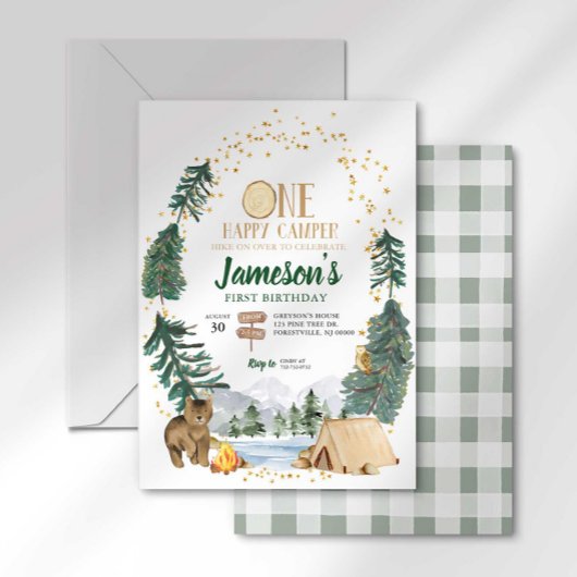 ワンハッピーカンパーファースト誕生日招待状 招待状
