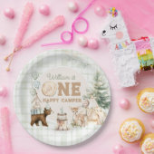 ワンハッピーカンパーファースト誕生日 ペーパープレート (パーティー)