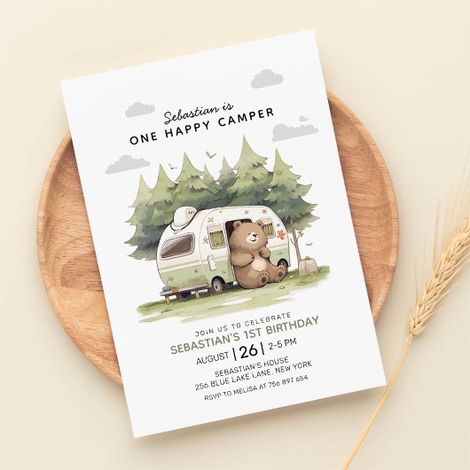 ワンハッピーカンパーファースト誕生日 招待状