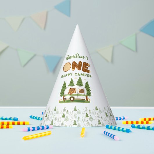 ワンハッピーカンパーベアパーティー帽子 パーティーハット