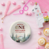 ワンハッピーカンパーベアーレッド1歳の誕生日パーティー ペーパーボウル (パーティー)