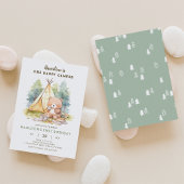 ワンハッピーカンパーベア誕生日招待状2 招待状