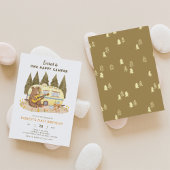 ワンハッピーカンパーベア誕生日招待状 招待状