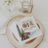 ワンハッピーカンパーベア誕生日 スタンダードカクテルナプキン