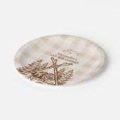 ワンハッピーカンパーマウンテンフォレスト1st誕生日 ペーパープレート (アングル)