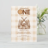 ワンハッピーカンパーマウンテンフォレスト1st誕生日 招待状 (スタンド正面)