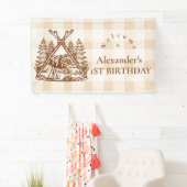 ワンハッピーカンパーマウンテンフォレスト1st誕生日 横断幕 (インサイチュ)