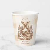 ワンハッピーカンパーマウンテンフォレスト1st誕生日 紙コップ (裏面)