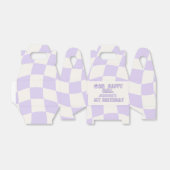 ワンハッピーガールレトロ1st誕生日パーティー フェイバーボックス (折り畳みなし)