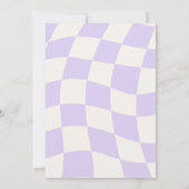 ワンハッピーガールレトロ1st誕生日 招待状 (裏面)