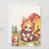 ワンハッピーキャンパーウッドボーイズ1st誕生日 招待状 (裏面)