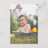 ワンハッピーキャンパーウッドランドボーイ1歳パーティー サンキューカード (裏面)