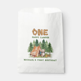 ワンハッピーキャンパーウッドランド水彩一歳 フェイバーバッグ