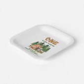 ワンハッピーキャンパーウッドランド水彩一歳 ペーパープレート (傾斜あり)