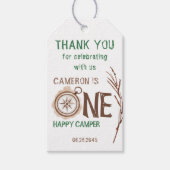ワンハッピーキャンパーウッドランド1歳 ギフトタグ (正面)