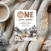 ワンハッピーキャンパーウッドランド1歳 招待状