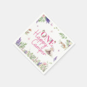 ワンハッピーキャンパーガールズファーバースデーパーティー スタンダードカクテルナプキン (角)