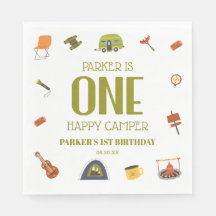 ワンハッピーキャンパーキャンピングファーストバースデーパーティー