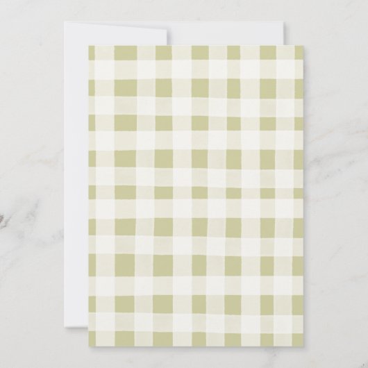 ワンハッピーキャンパーキャンピングファースト誕生日招待状 招待状 (裏面)