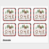 ワンハッピーキャンパーサンキュースクエアステッカー スクエアシール (シート)