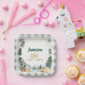 ワンハッピーキャンパーバースデーパーティープレート ペーパープレート (パーティー)