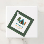 ワンハッピーキャンパーボーイズファースト誕生日 フェイバータグ (インサイチュ)