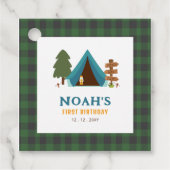 ワンハッピーキャンパーボーイズファースト誕生日 フェイバータグ (正面)