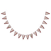 ワンハッピーキャンパーレッドバッファロープレイド1歳 バンティングフラッグ (全)