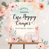 ワンハッピーキャンパー初誕生日ポスター ポスター