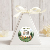 ワンハッピーキャンパー誕生日パーティー ラウンドシール