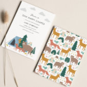 ワンハッピーキャンパー誕生日招待状 招待状