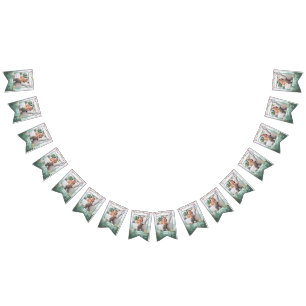 ワンハッピーキャンパー誕生日月刊写真 バンティングフラッグ