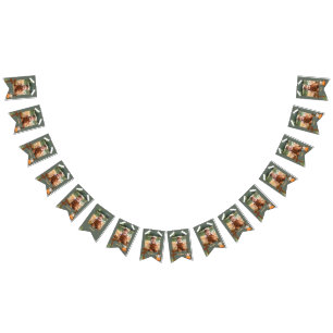 ワンハッピーキャンパー誕生日月刊写真 バンティングフラッグ