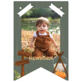 ワンハッピーキャンパー誕生日月刊写真 バンティングフラッグ (第1の旗)