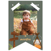 ワンハッピーキャンパー誕生日月刊写真 バンティングフラッグ (第3の旗)